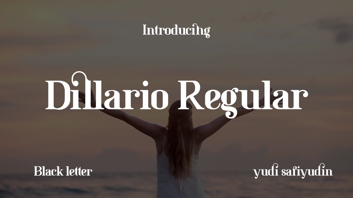 Dillario Regular Font Sample Image 1