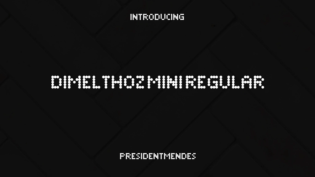 Dimelthoz Mini Regular Font Sample Images  1