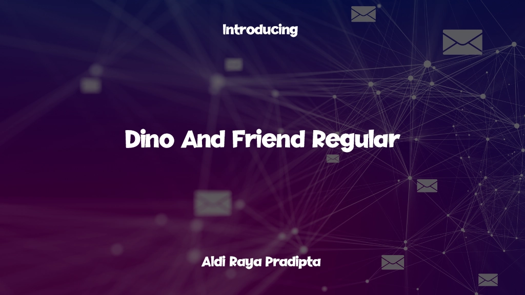 Dino And Friend Regular Font Sample Images  1