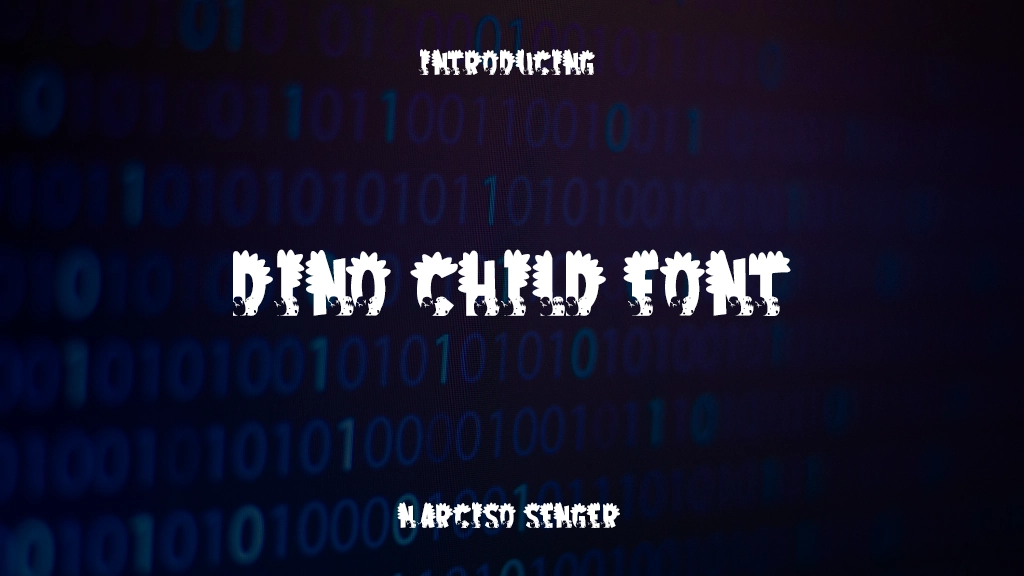 Dino Child Font Beispielbilder für Schriftarten  1