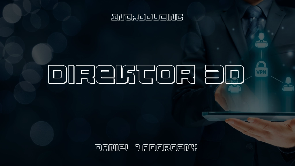 Direktor 3D Font Sample Images  1