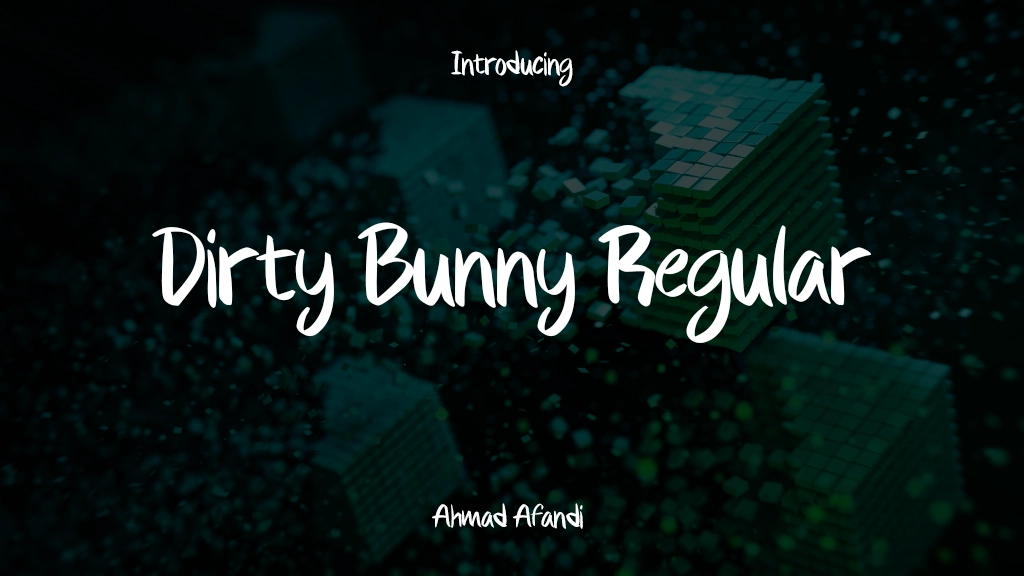 Dirty Bunny Regular Font Sample Images  1