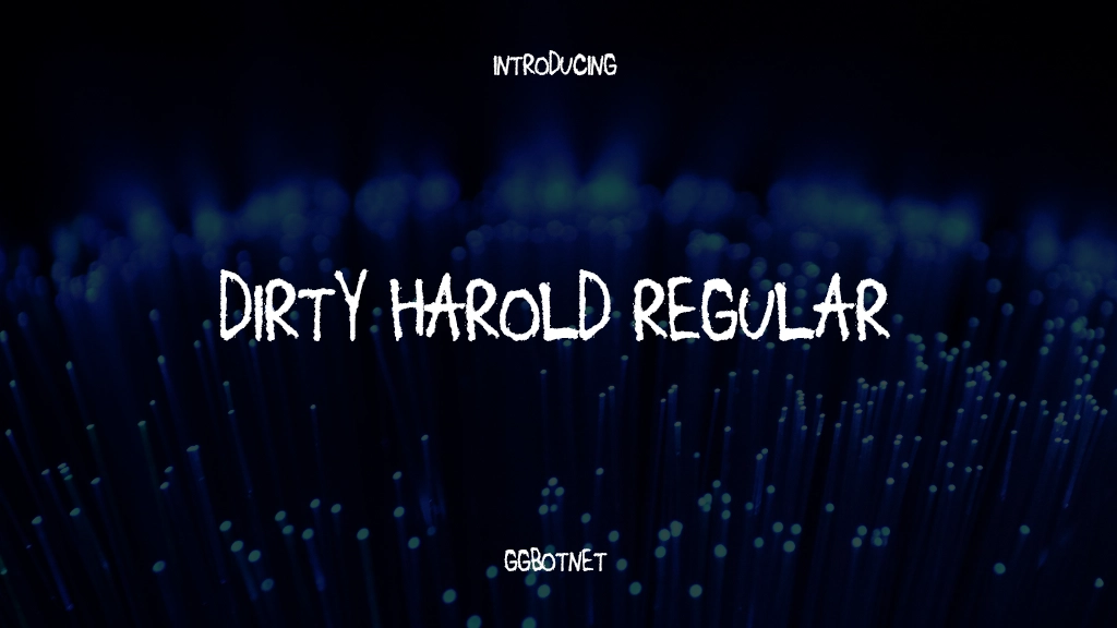 Dirty Harold Regular Font Sample Images  1