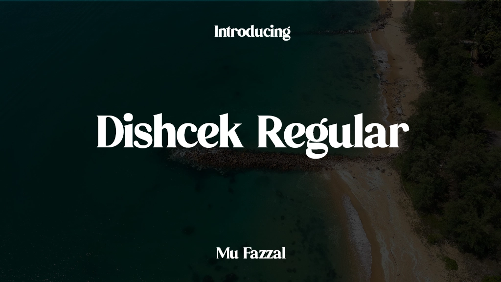 Dishcek Regular Font Sample Images  1