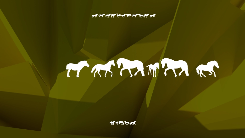 DJ Horses 1 Font Sample Images  1