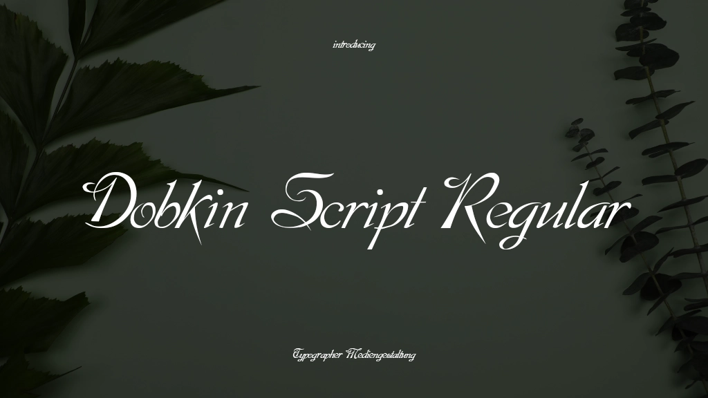 Dobkin Script Regular Font Sample Images  1