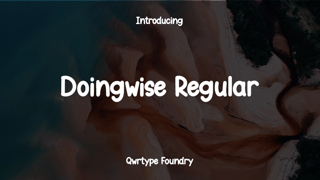 Doingwise Regular Font Sample Images  1