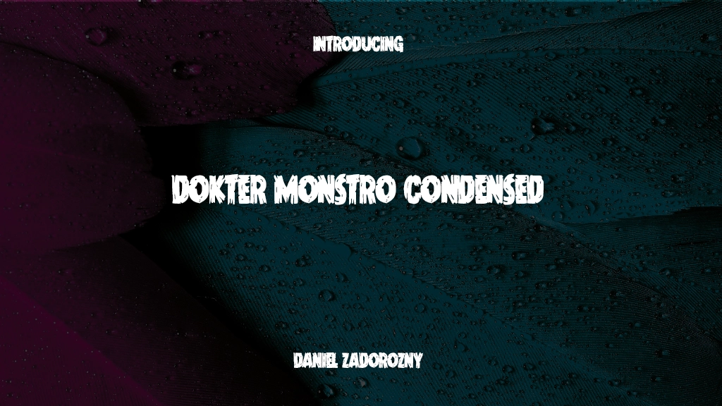 Dokter Monstro Condensed Font Sample Images  1