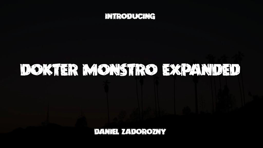 Dokter Monstro Expanded Font Sample Images  1