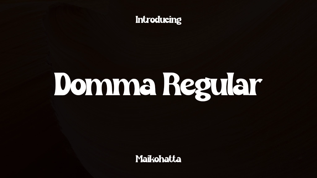 Domma Regular フォントサンプル画像  1