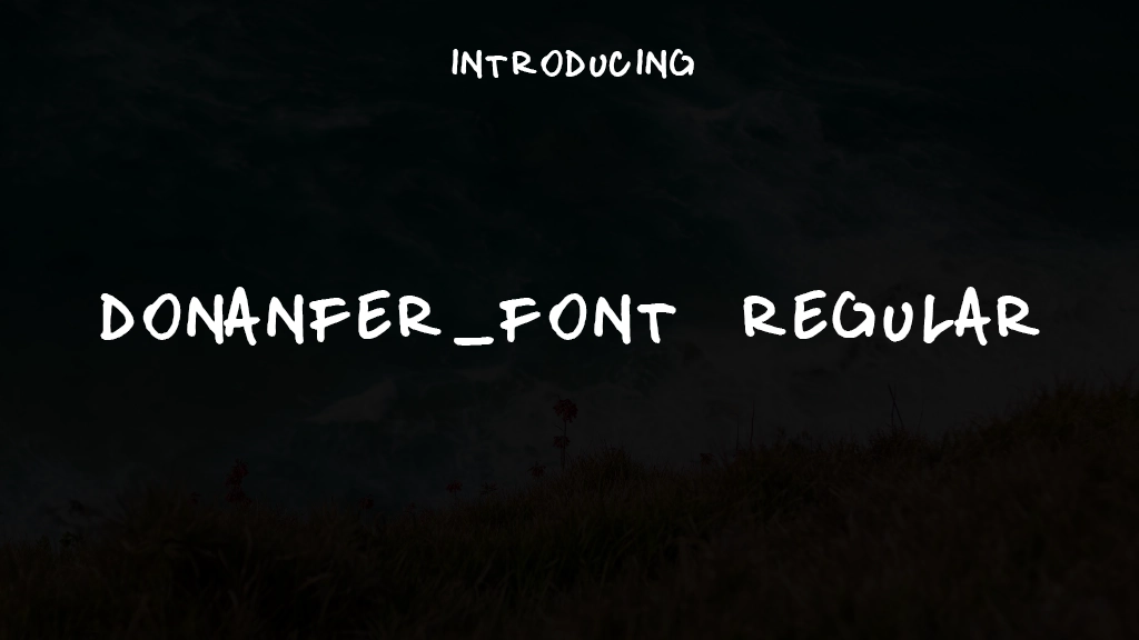 donanfer_font Regular Font Sample Images  1