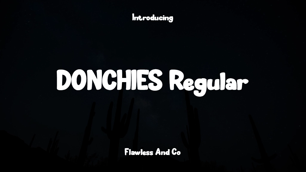 DONCHIES Regular 글꼴 샘플 이미지  1