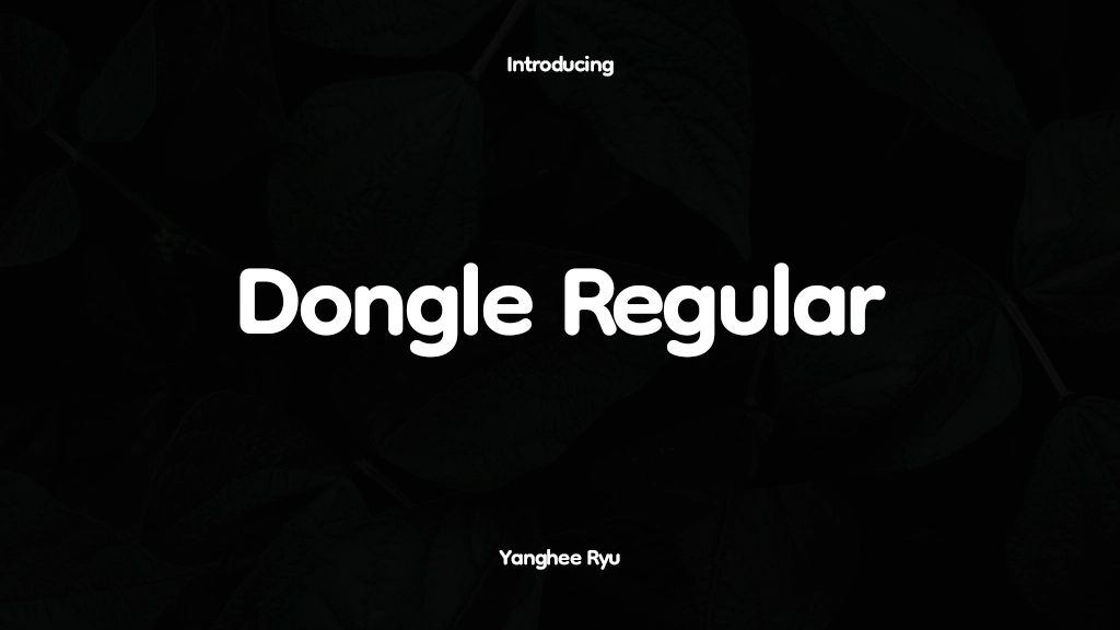 Dongle Regular Font Sample Images  1