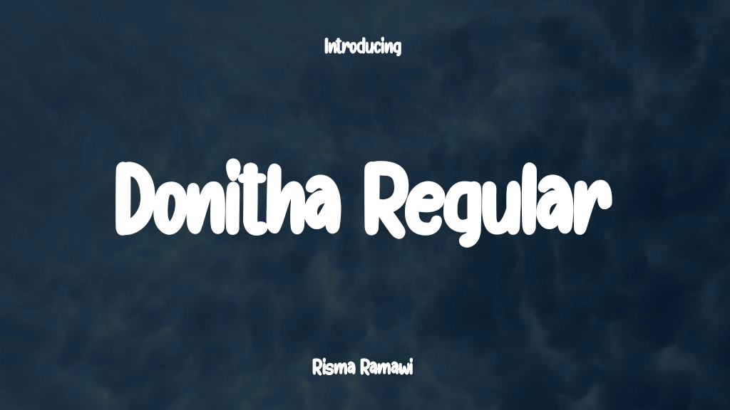 Donitha Regular Font Sample Images  1