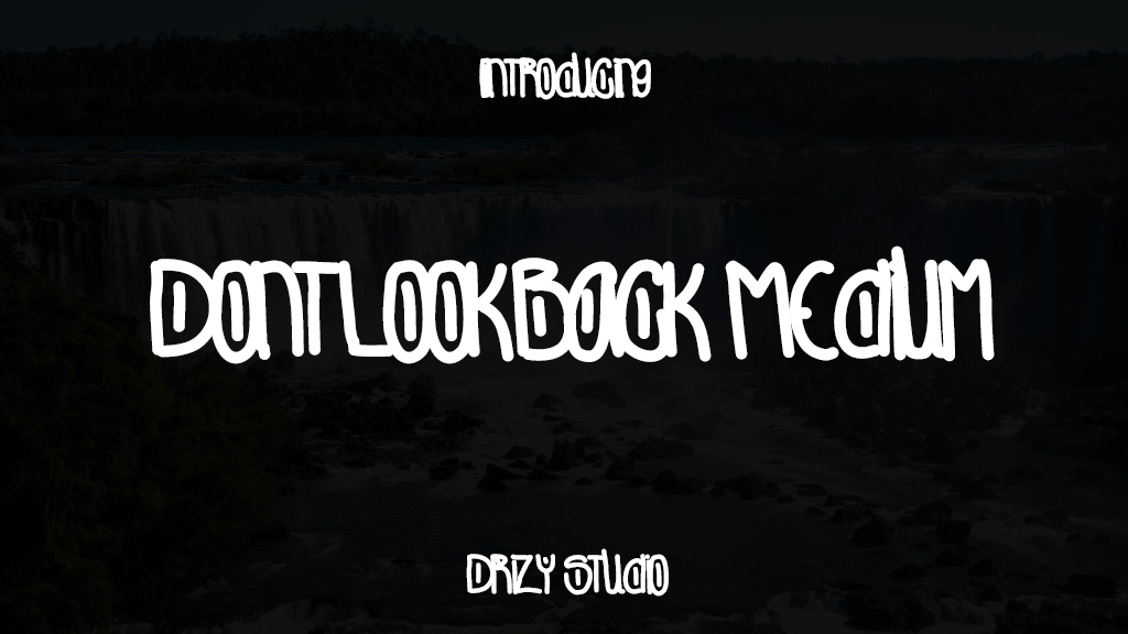 DontLookBack Medium フォントサンプル画像  1