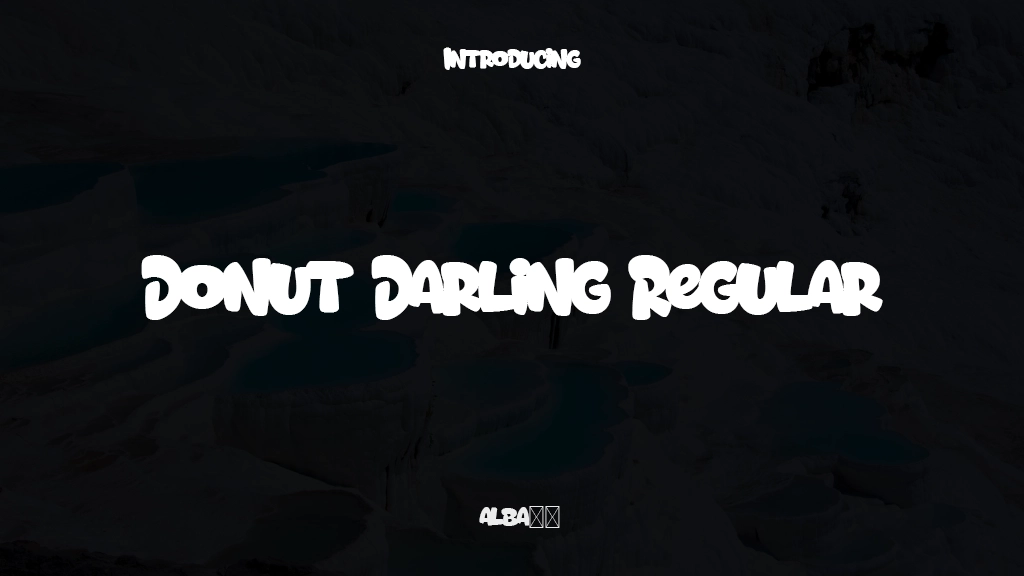 Donut Darling Regular Font Sample Images  1