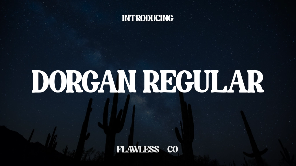 Dorgan Regular Font Sample Images  1