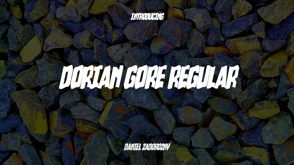 Dorian Gore Regular Font Sample Images  1