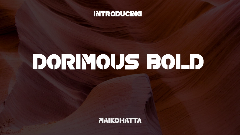 DORIMOUS Bold フォントサンプル画像  1