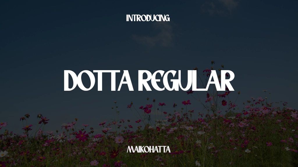 Dotta Regular Font Sample Images  1