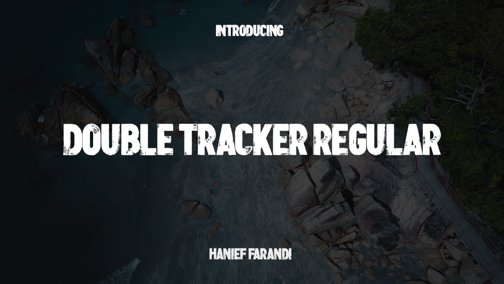 Double Tracker Regular Font Sample Images  1