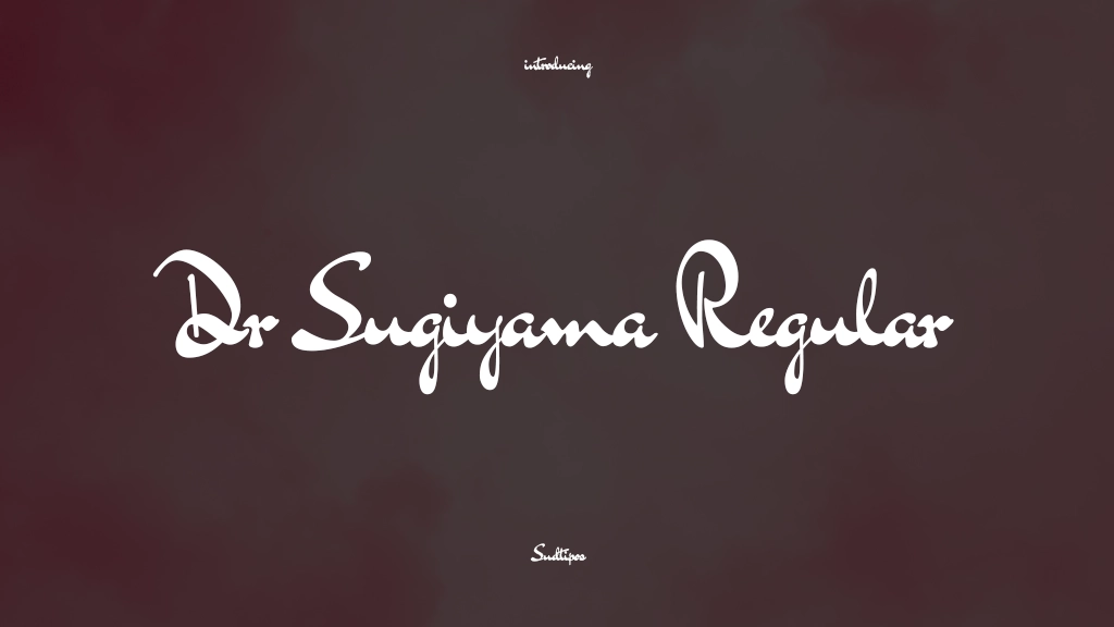 Dr Sugiyama Regular Font Sample Images  1