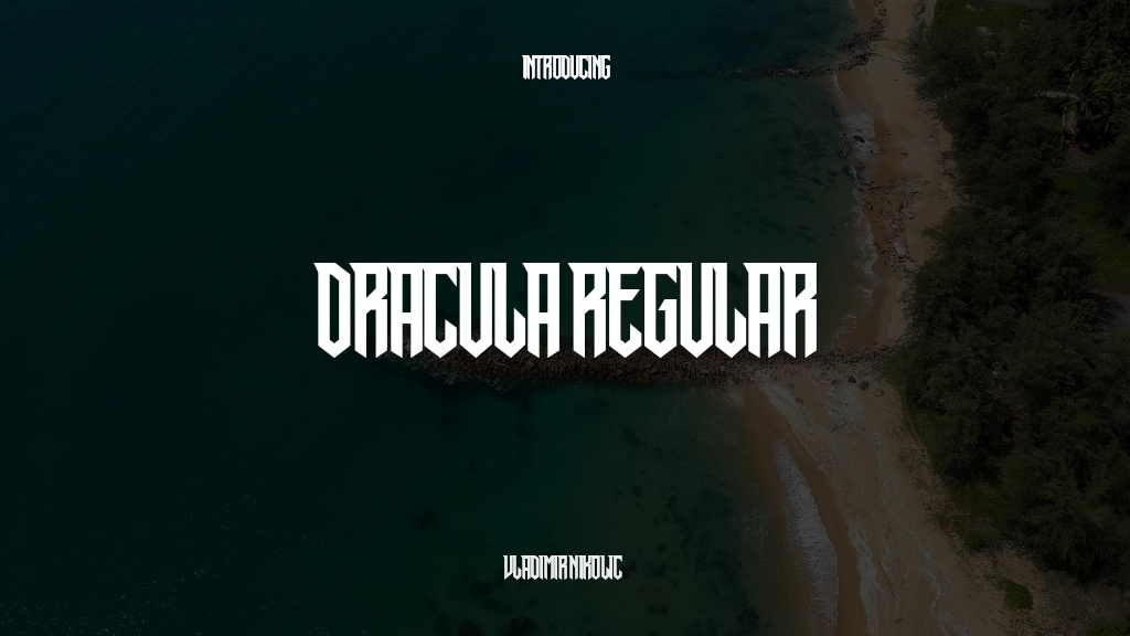 Dracula Regular Font Sample Images  1