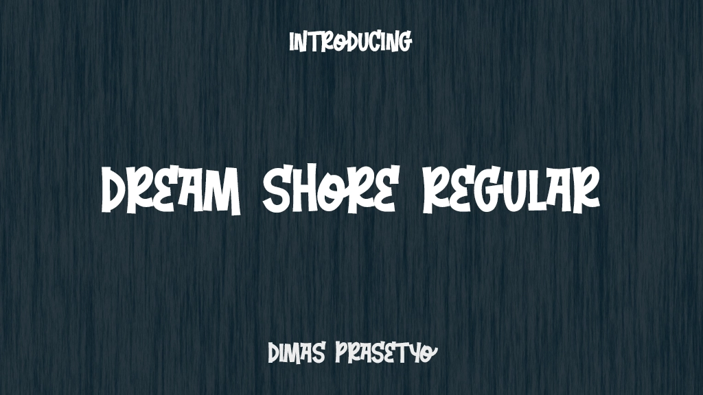 Dream Shore Regular Font Sample Images  1