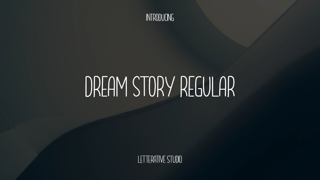 Dream Story Regular Font Sample Images  1