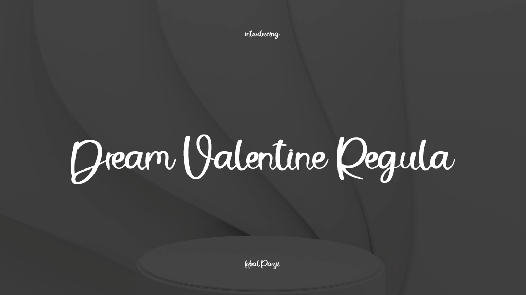 Dream Valentine Regular Font Sample Images  1