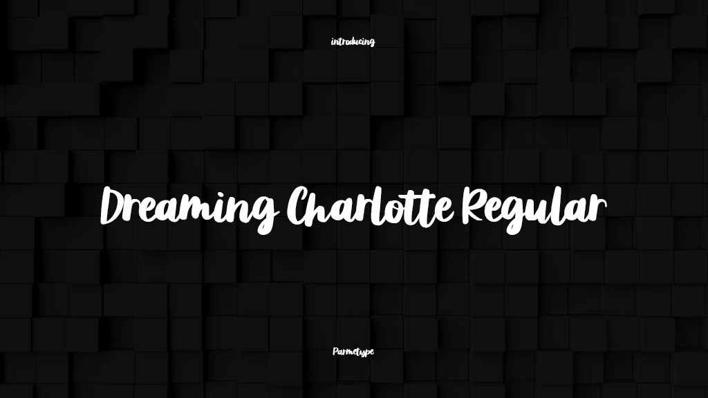 Dreaming Charlotte Regular Images d’exemples de polices  1