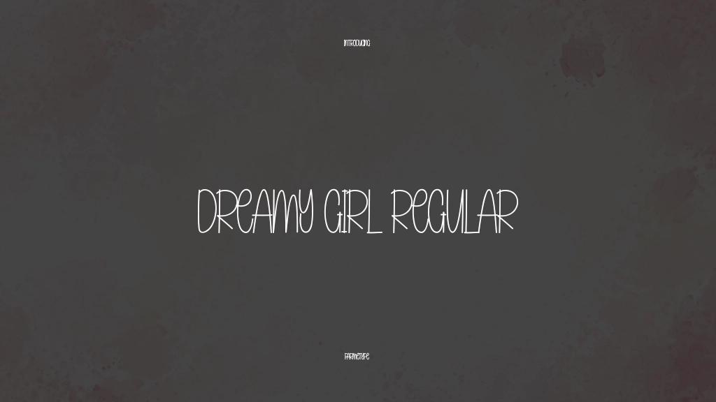 Dreamy Girl Regular Font Sample Images  1