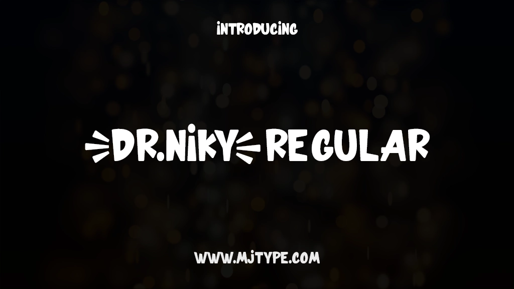 DRNIKY Regular Font Sample Images  1