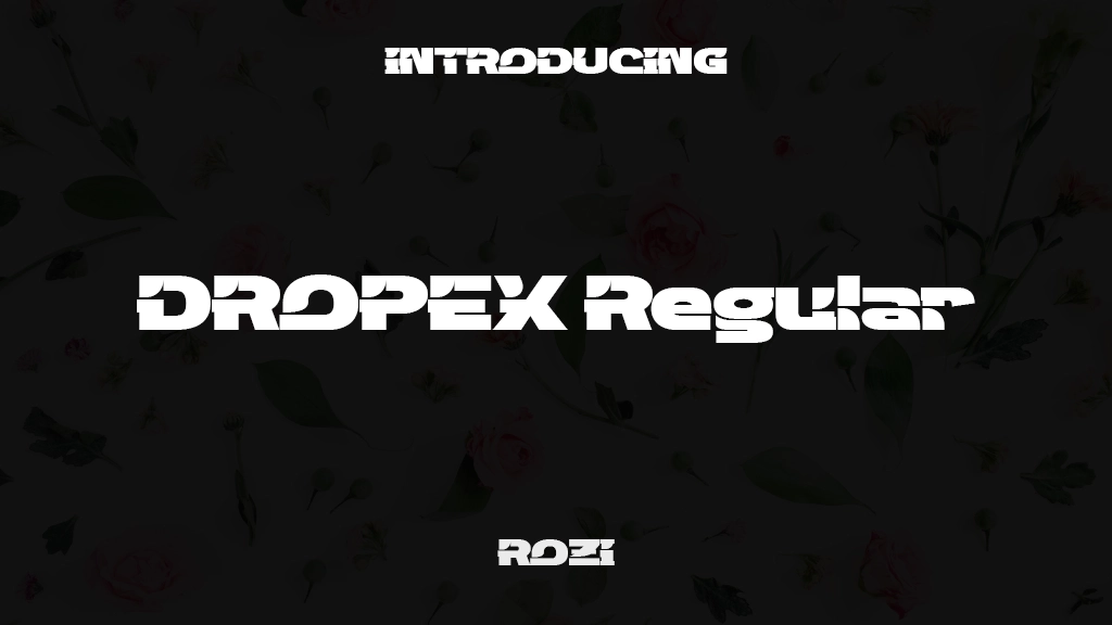 DROPEX trial Regular Font Sample Images  1