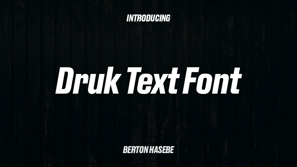 Druk Text Trial Font Font Sample Images  1