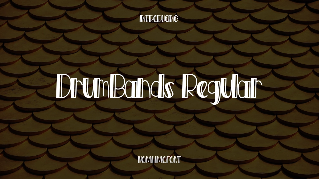 DrumBands Regular Font Sample Images  1