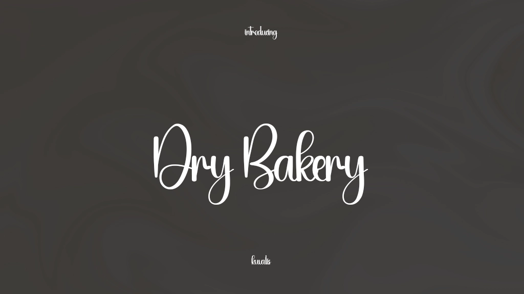 Dry Bakery Font Sample Images  1