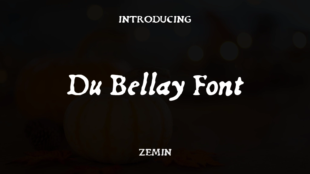 Du Bellay Font Font Sample Images  1