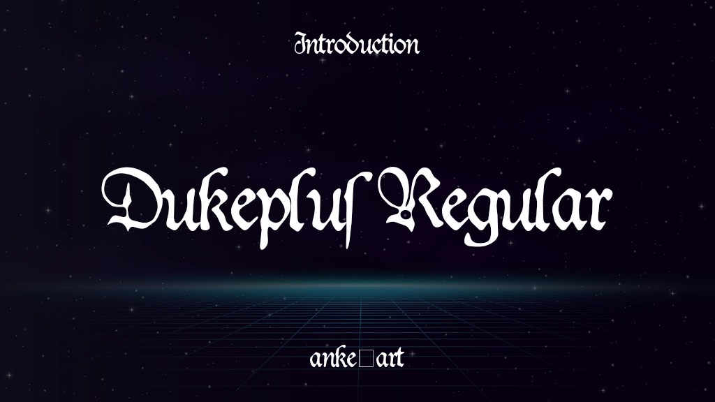 Dukeplus Regular Font Sample Image 1