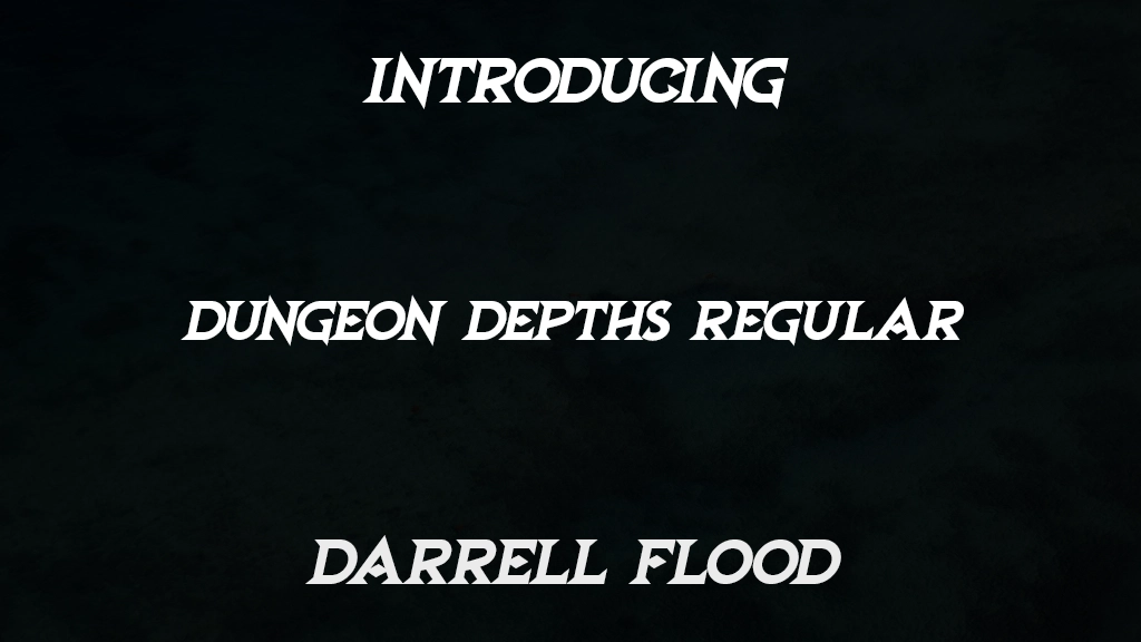 Dungeon Depths Regular Font Sample Images  1