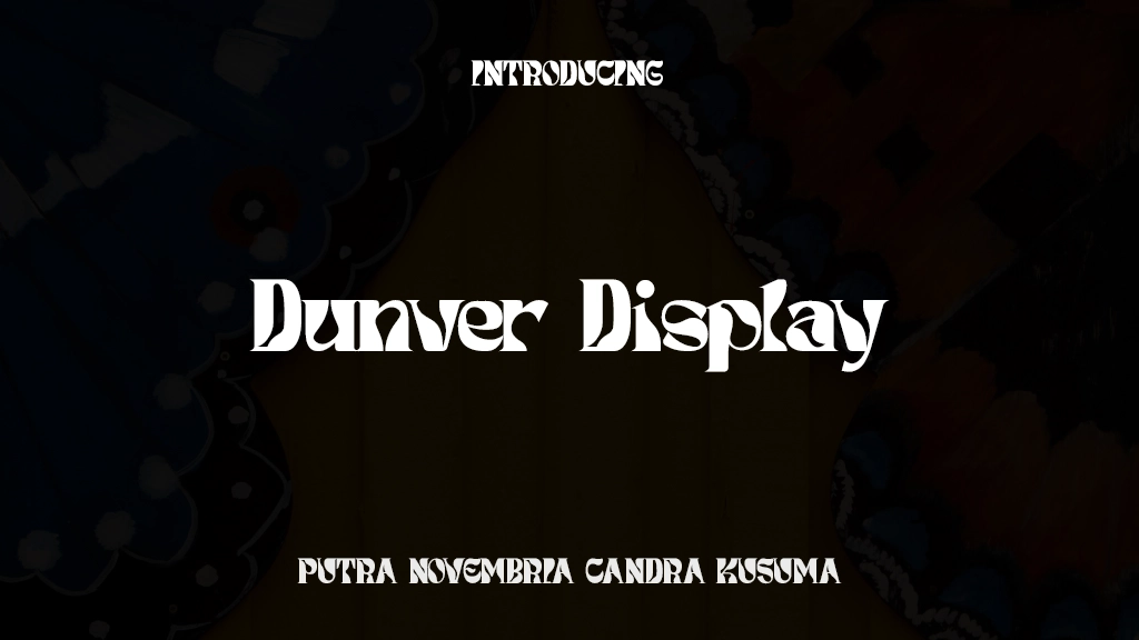 Dunver Display Beispielbilder für Schriftarten  1