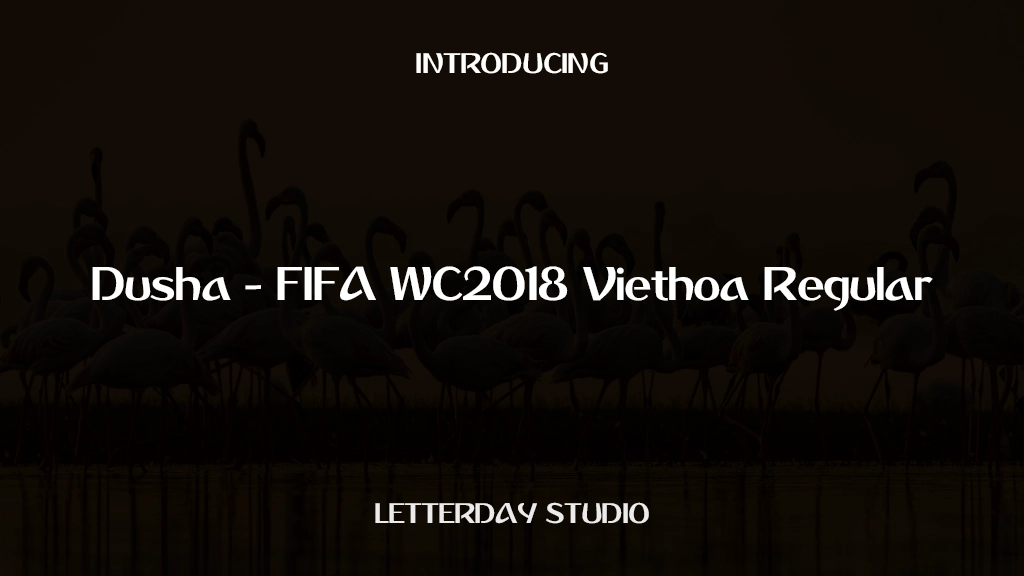 Dusha - FIFA WC2018 Viethoa Regular Font Sample Images  1