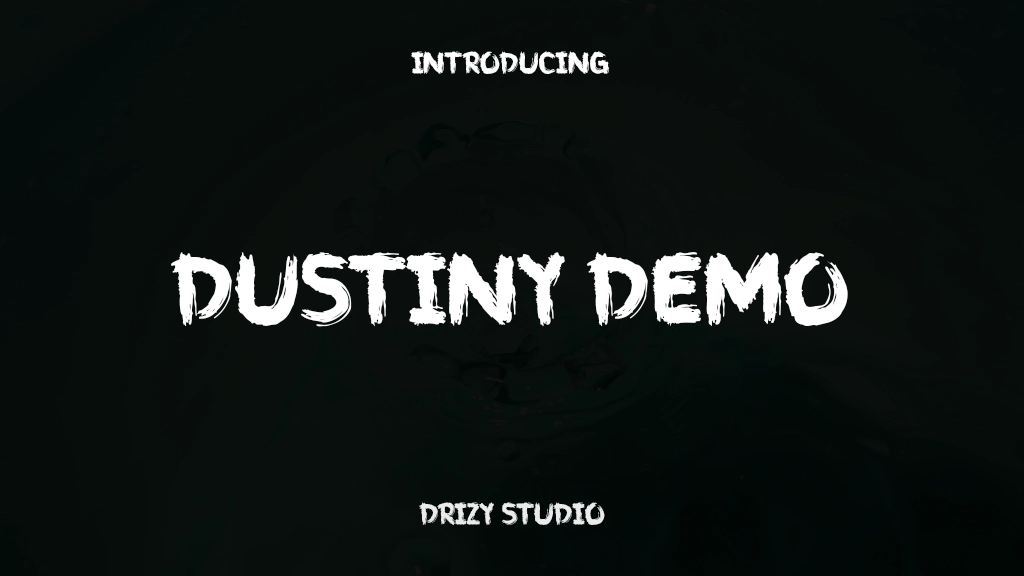 Dustiny Demo Font Sample Images  1