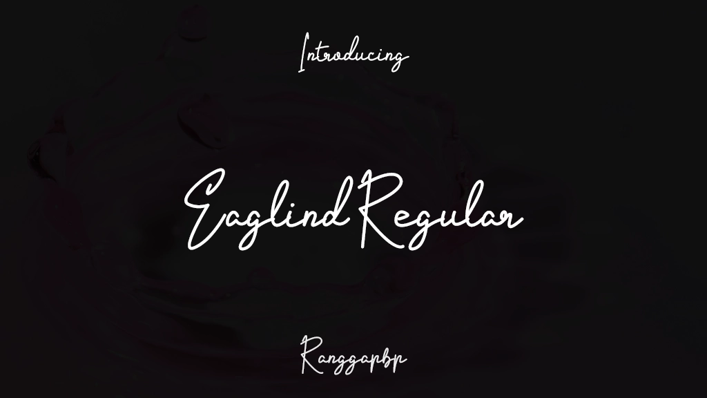 Eaglind Regular Font Sample Images  1