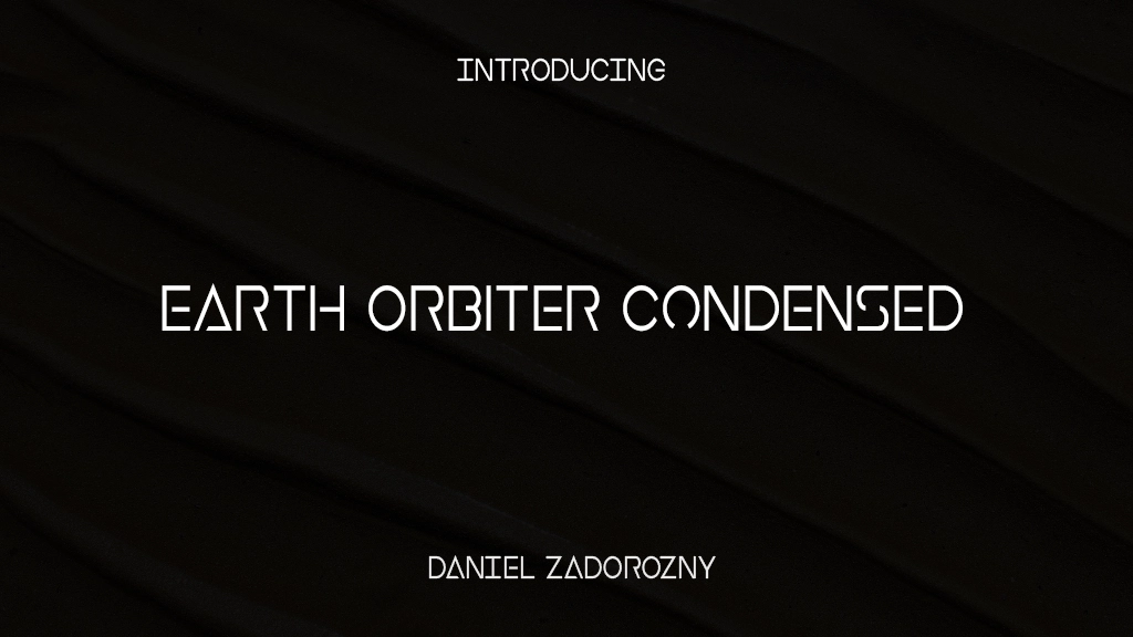 Earth Orbiter Condensed Condensed Font Sample Images  1