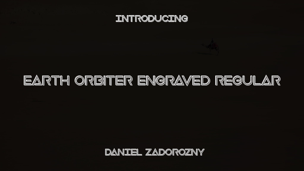 Earth Orbiter Engraved Regular Font Sample Images  1