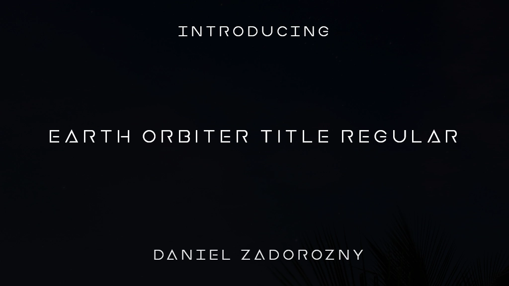 Earth Orbiter Title Regular Font Sample Images  1