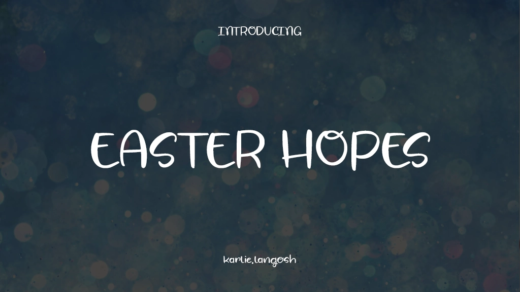 Easter Hopes Beispielbilder für Schriftarten  1