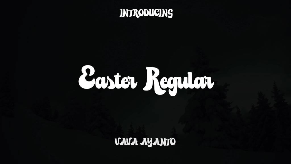 Easter Regular Font Sample Images  1