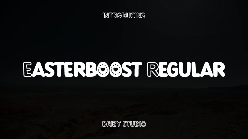 Easterboost Regular Images d’exemples de polices  1